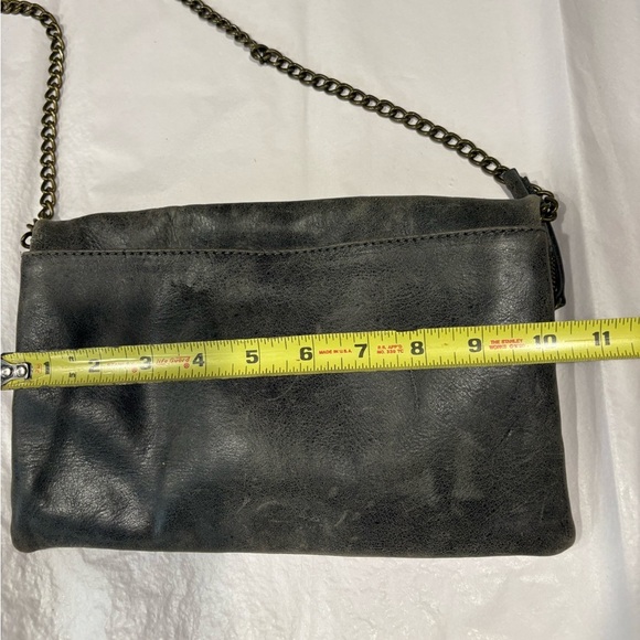J. Crew Distressed Leather Envelope Clutch - Picture 9 of 11